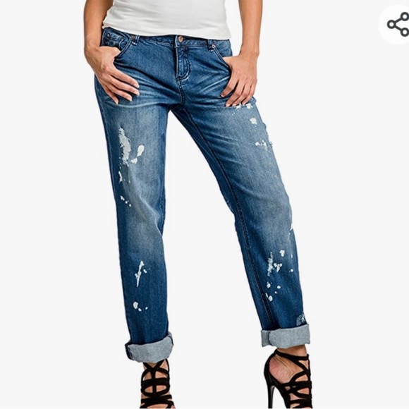 Poetic Justice Verla True Boyfriend Jeans, 32R/18 - Picture 1 of 7